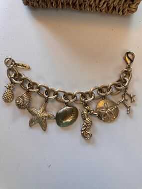 Lilly Pulitzer Gold-Tone Ocean Charm Bracelet